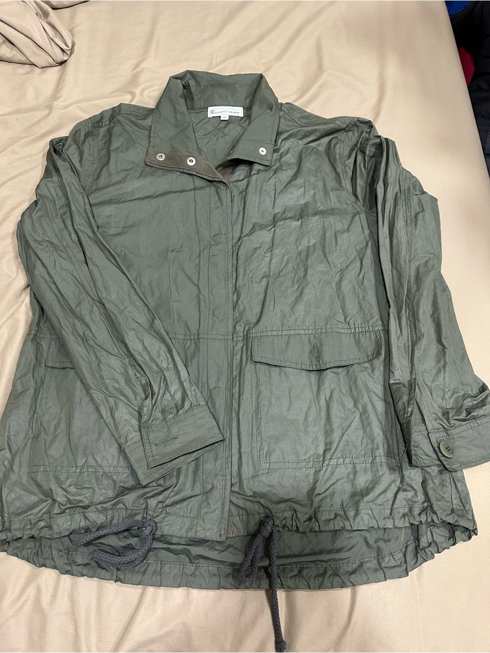 Elliott Lauren Olive Green Military Field Jacket